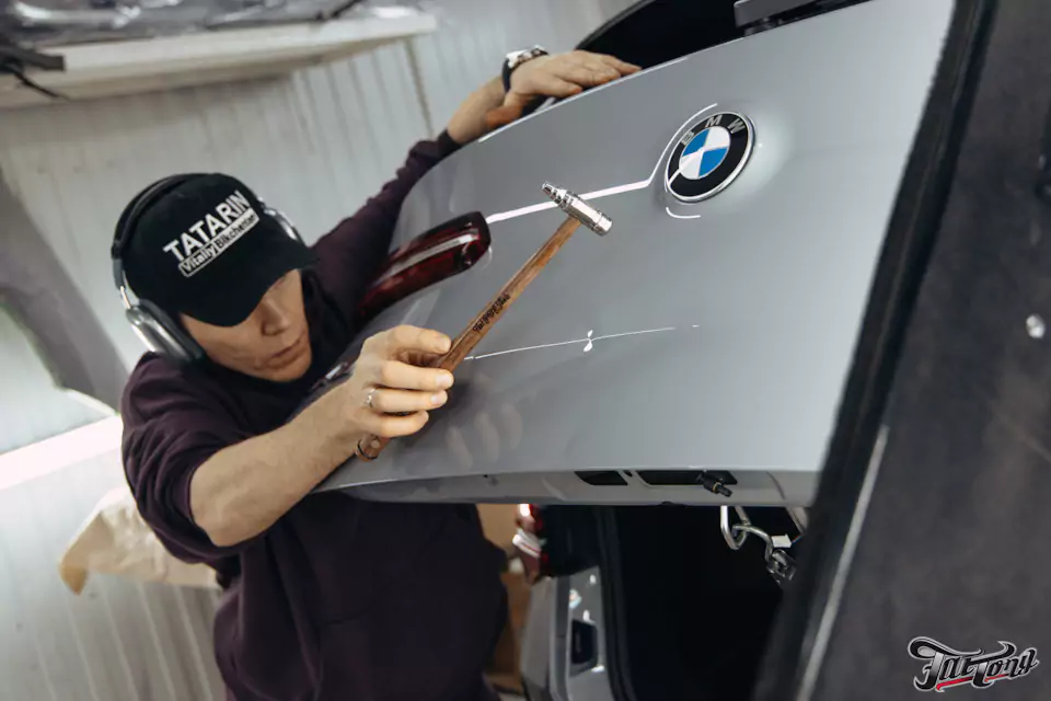 Устранение вмятин по системе PDR с совершенно нового BMW X3